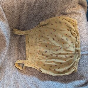 Prana Yellow Floral Tank Top